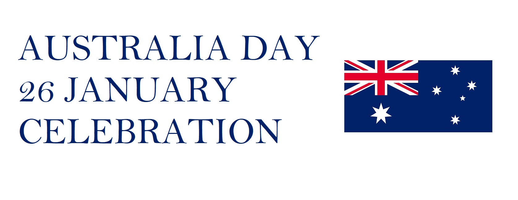 26 January Australia Day Public Holiday